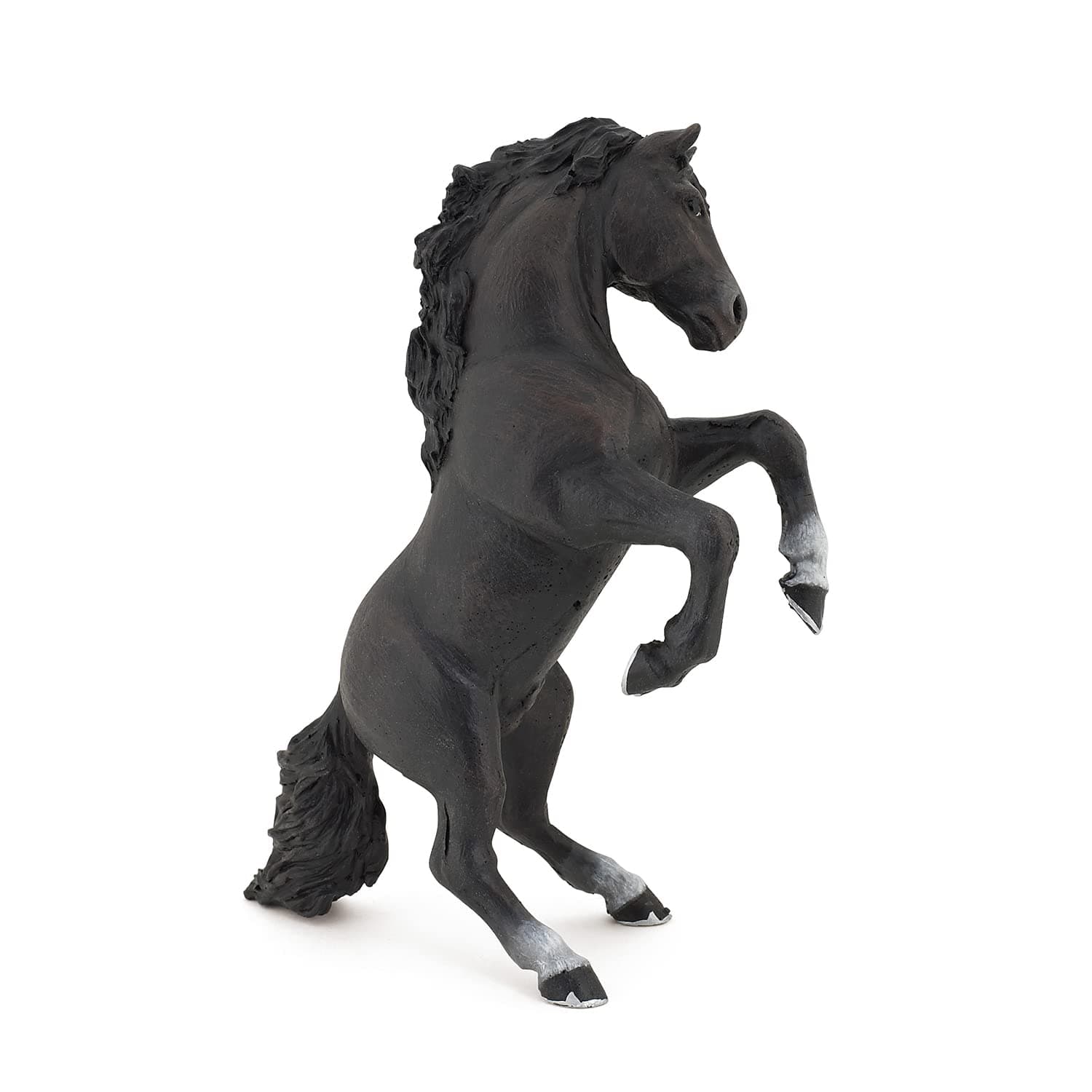 Papo - Hand-Painted - Figurine - Horses,Foals and Ponies - Black Reared Up Horse Figure-51522 - Collectible - for Children - Suitable for Boys and Girls - from 3 Years Old