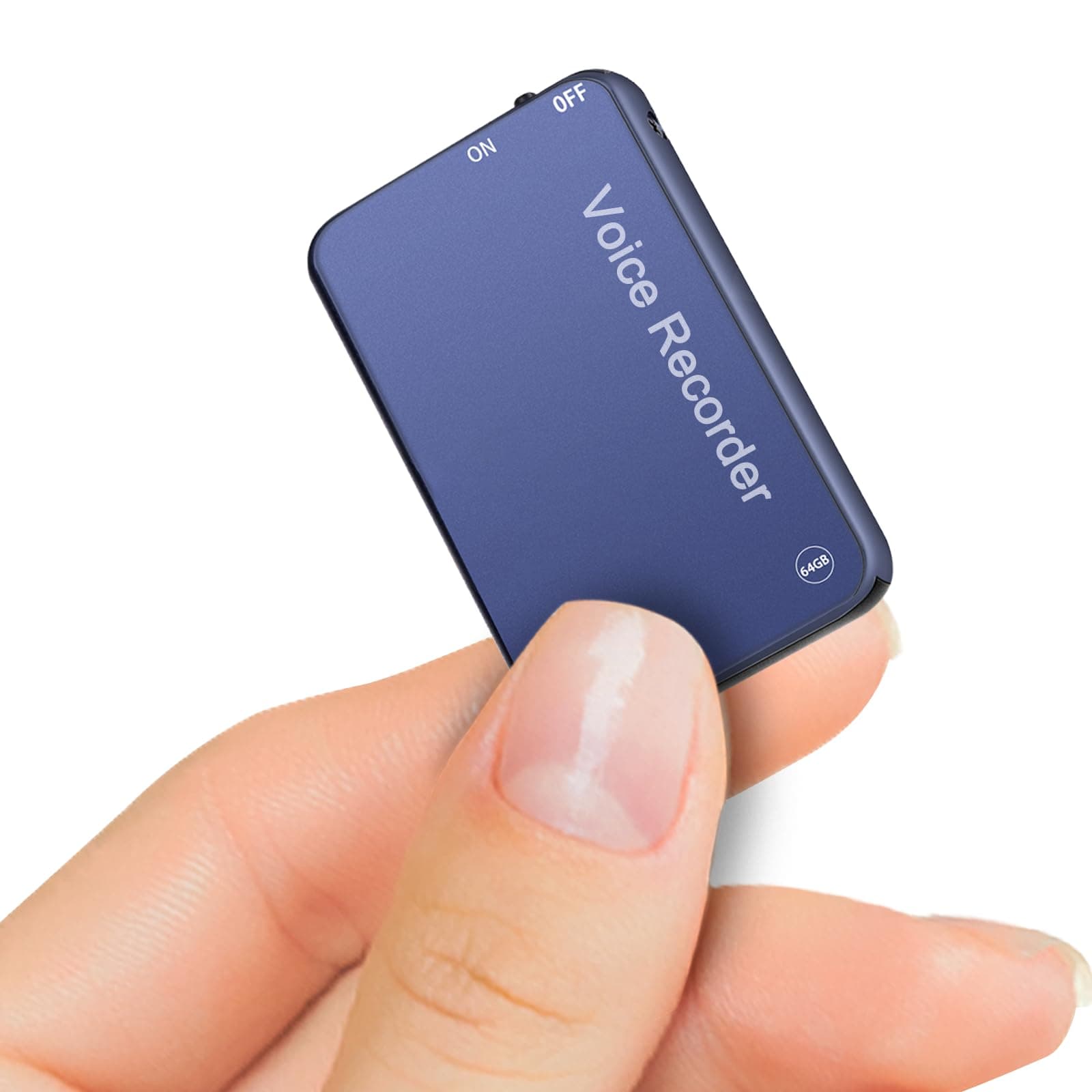 64GB Mini Voice Recorder, Vormooi Voice Activated Audio Recorder with 750 Hours Recording Capacity and 50 Hours Long Battrey Time, Small Recording Device for Lecture Interview Meeting Class