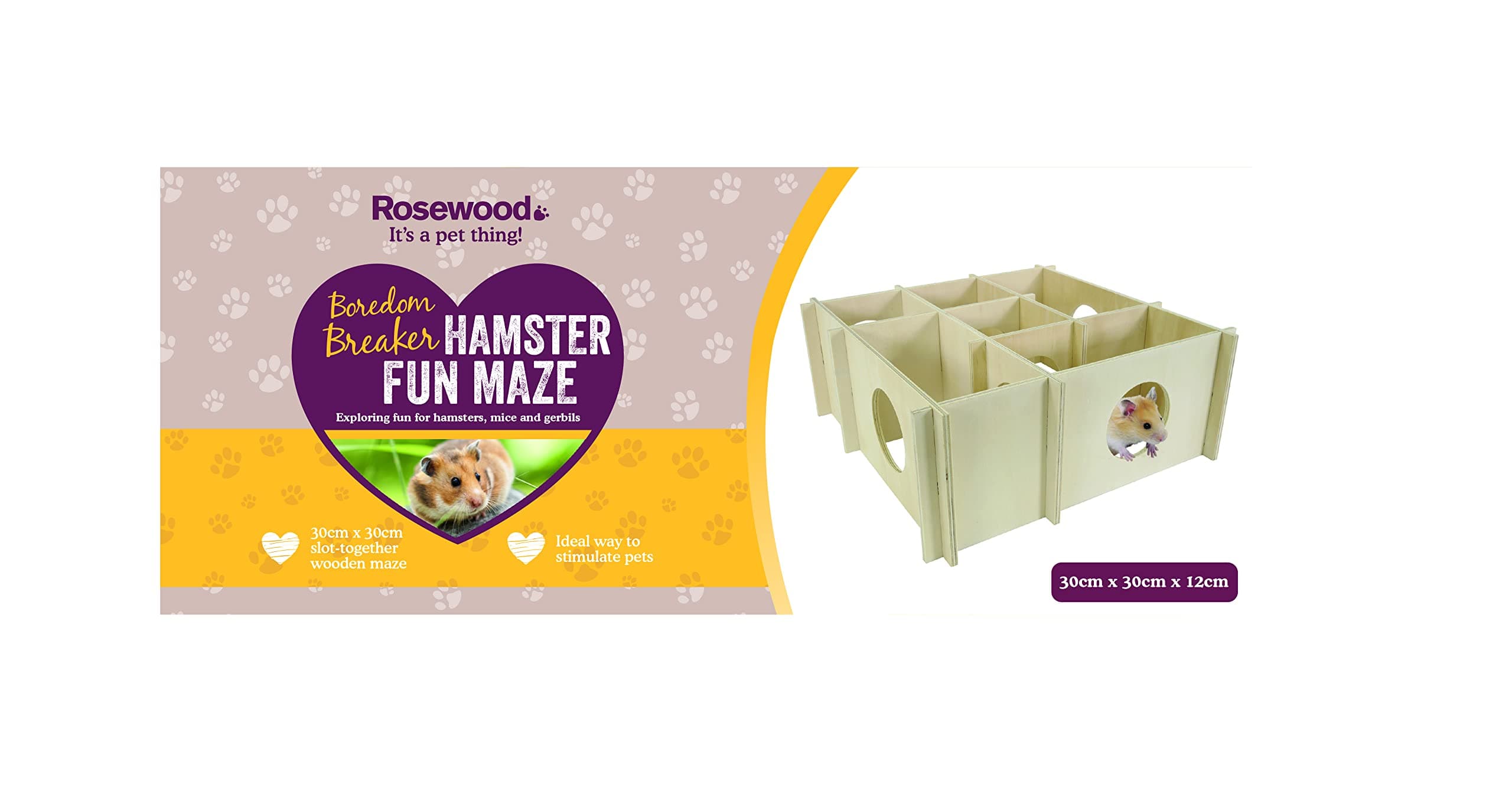 RosewoodRodent Maze, Mixed, Small