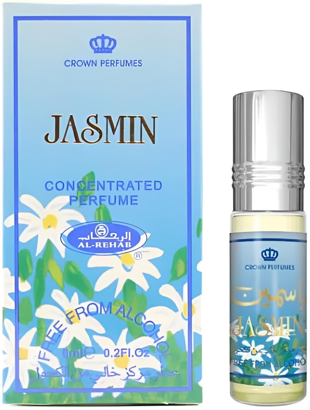Jasmin Al Rehab 6ml Attar Oil Perfume Fragrance Roll On Alcohol Free