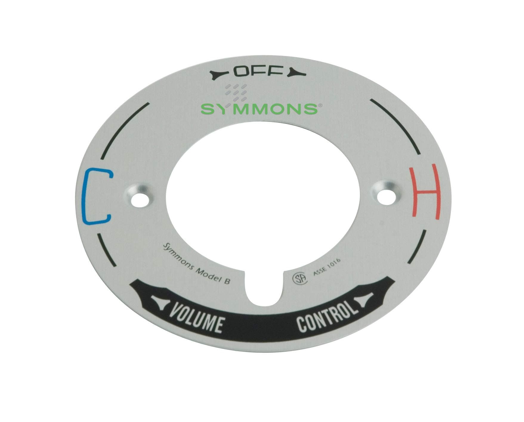 Symmons T-29B Temptrol Model B Escutcheon Dial,Silver
