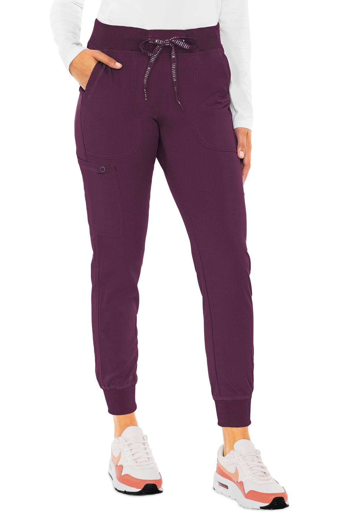 Med CoutureTouch Women's Scrub Pant Yoga Jogger with 5 Pockets & Drawstring Waistband - MC7710