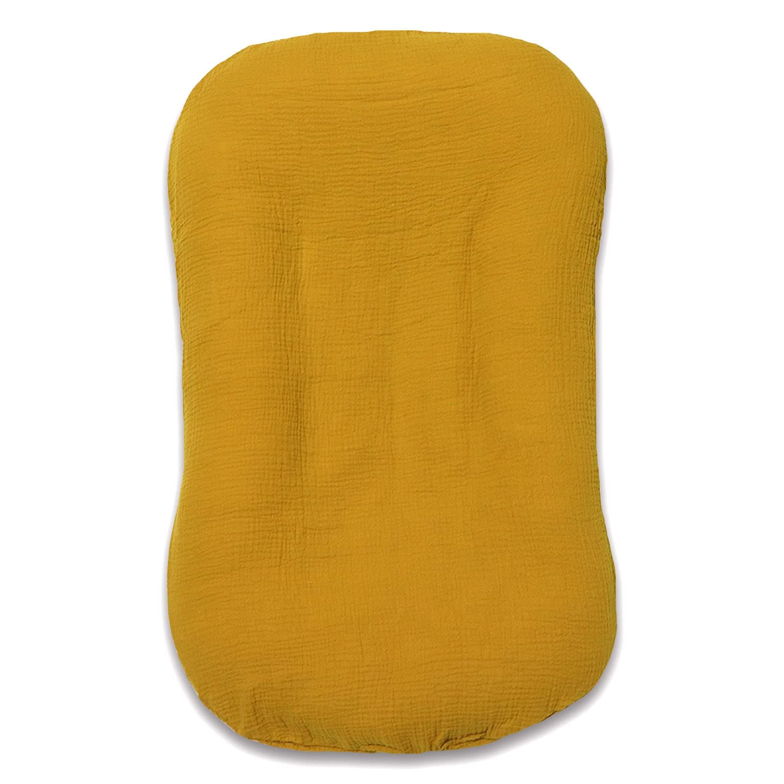 HooyaxMuslin Baby Lounger Cover Soft Organic Cotton Slipcover Fits Newborn Lounger for Baby Boys and Girls (Ginger)