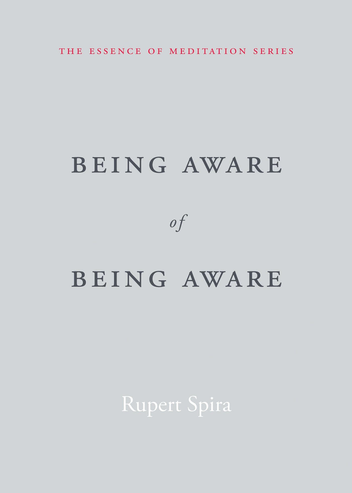 Being Aware of Being Aware (The Essence of Meditation Series) Kindle Edition