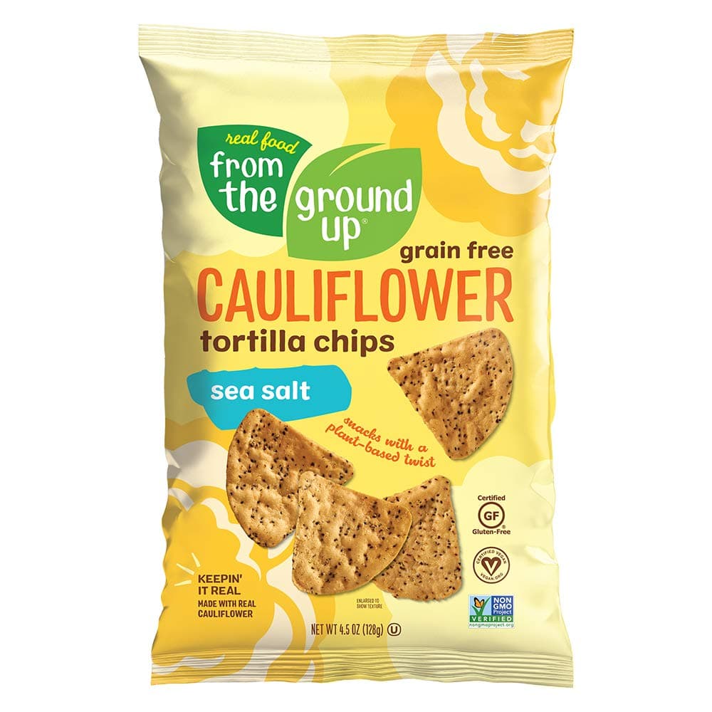 FROM THE GROUND UP Cauliflower Sea Salt Tortilla Chip, 4.5 OZ