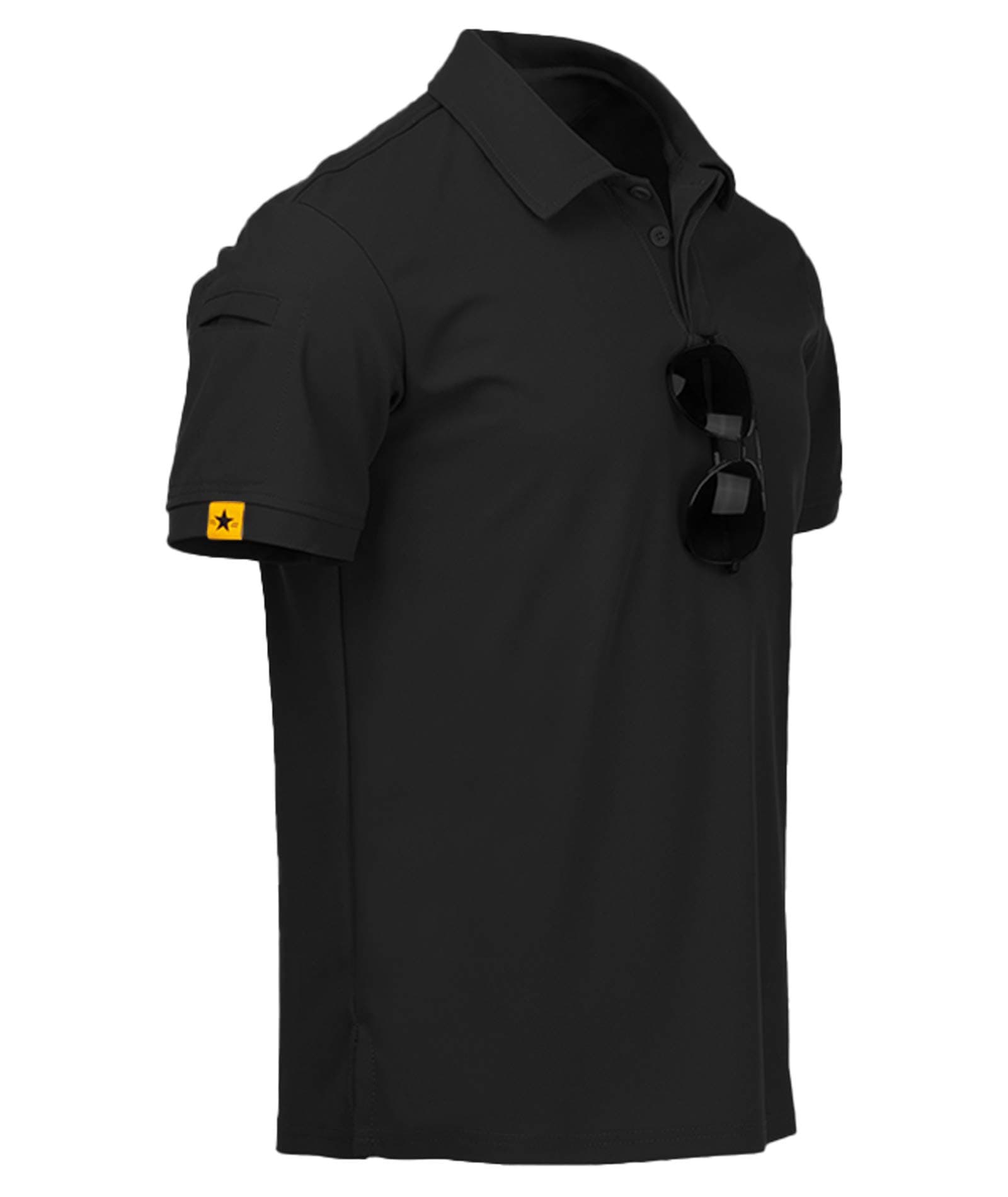 Mens Polo Shirt Short Sleeve Sports Tactical T-Shirt Athletic Golf Polos Daily Casual Stylish Collared Shirts for Men