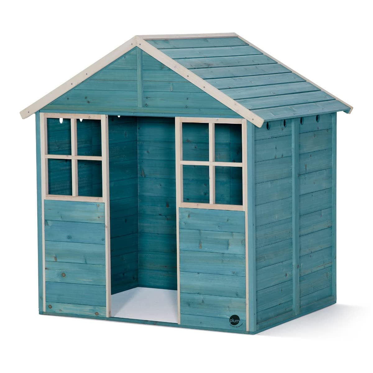 Plum 27676AB108 Garden Hut Wooden Playhouse, Teal