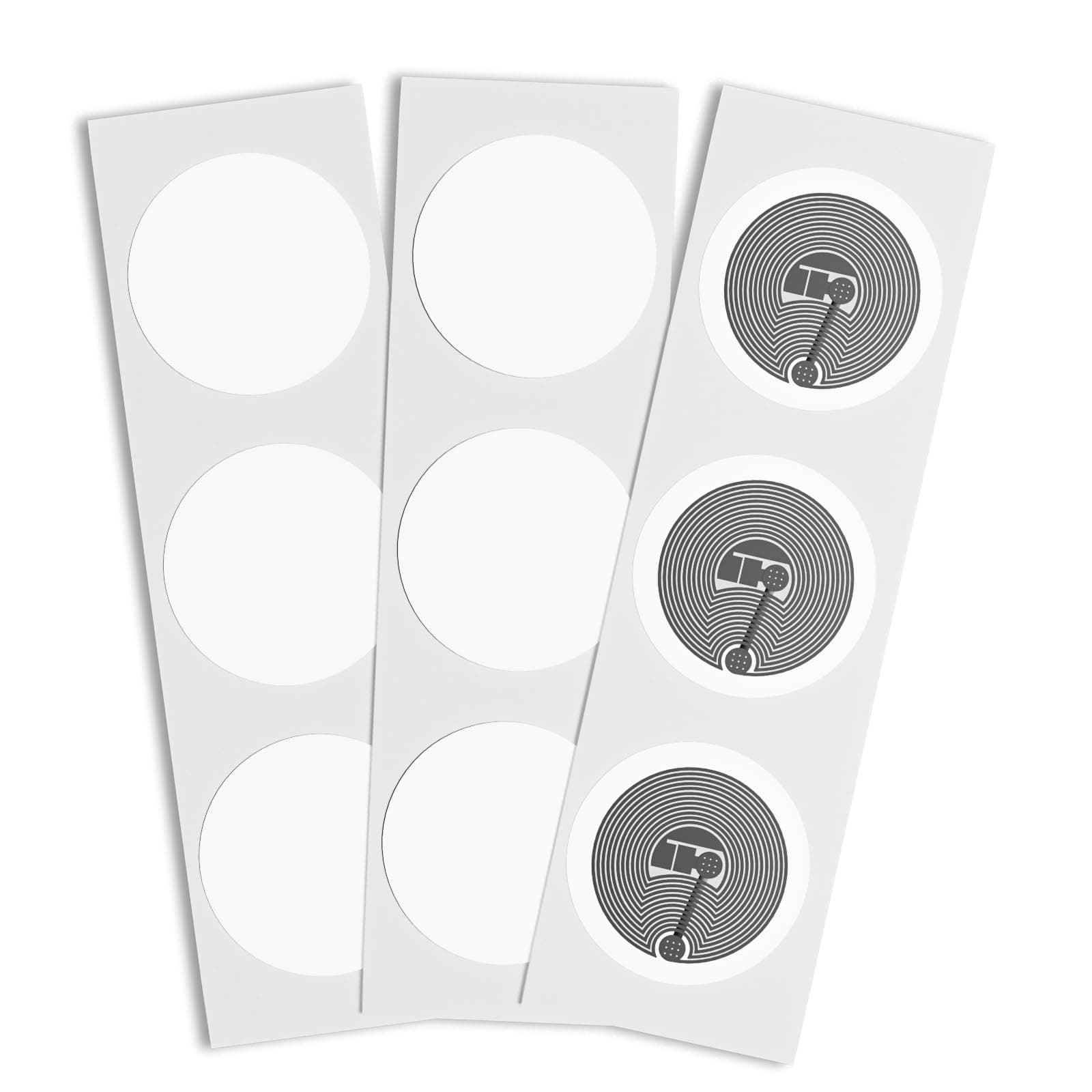 55 pcs NTAG215 NFC Stickers NFC Tag 25mm (1 inch) Blank Round NTAG215 NFC Tags Labels, 504 Bytes Memory NFC Chip for NFC-Enabled Smartphone and Nintendo Switch, Wii U & 3Ds