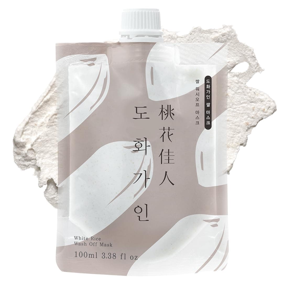 White Rice Wash-Off Facial Mask | Korean Skin Care with Domestically Harvested Ingredients | Gentle Hydrating & Nourishing | 100 ml (3.38 fl oz)