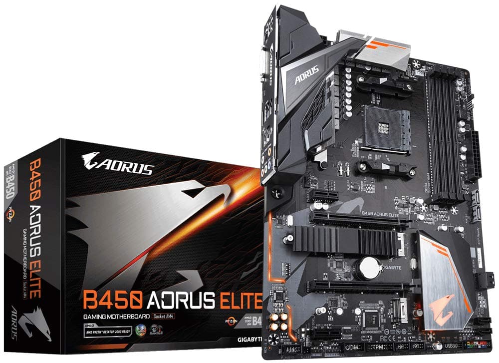 GIGABYTE B450 AORUS Elite ATX Motherboard DDR4