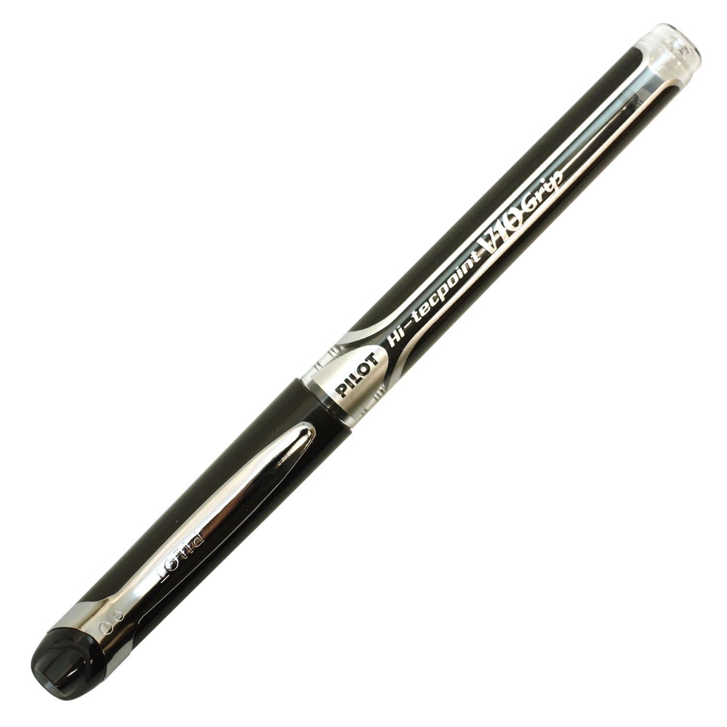 V10 Grip Hi-Tecpoint Rollerball Pen 1mm Tip Black Ink