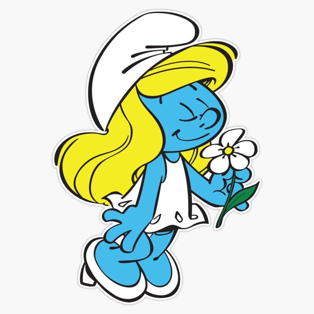 Smurfette Sticker Decal Vinyl Bumper Sticker Decal Waterproof 5"
