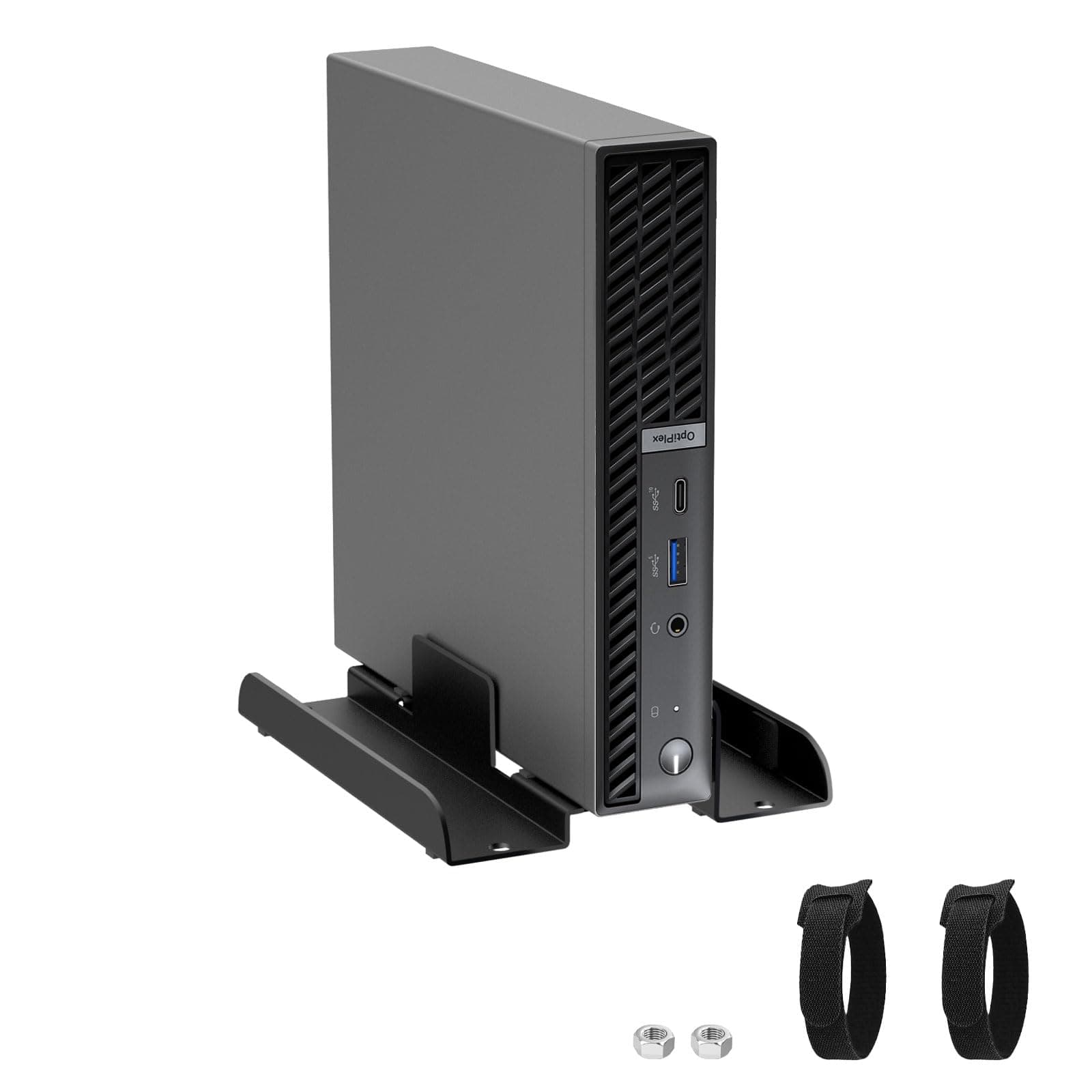 Bedycoon Universal Mini PC Desk Stand for Dell HP Lenovo Adjustable Vertical Desk Stand for Dell OptiPlex MFF 7050 7060 Lenovo ThinkCentre M910Q M700 HP EliteDesk 800 Mini PC Desk Mount Holder