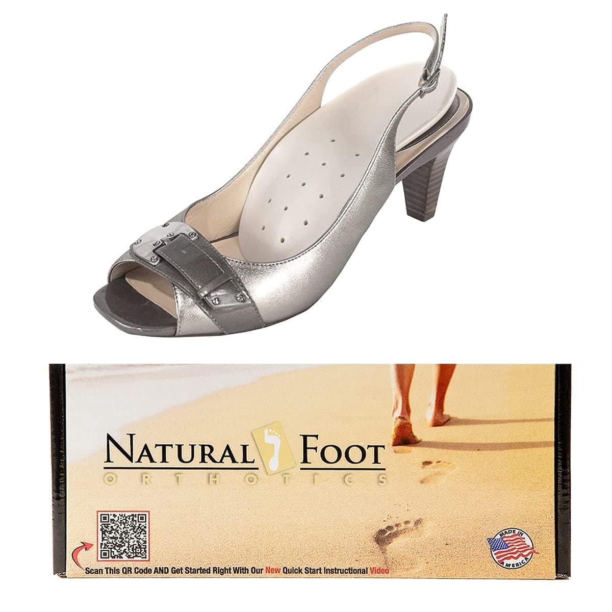 Natural Foot Orthotics Fashion Arch Support Shoe Insole. Podiatrist-Designed for high Heels & Dress Shoes. Relieves Pressure Off The Ball of The Foot,Improves Foot Fatigue,Balance & Posture. USA Made
