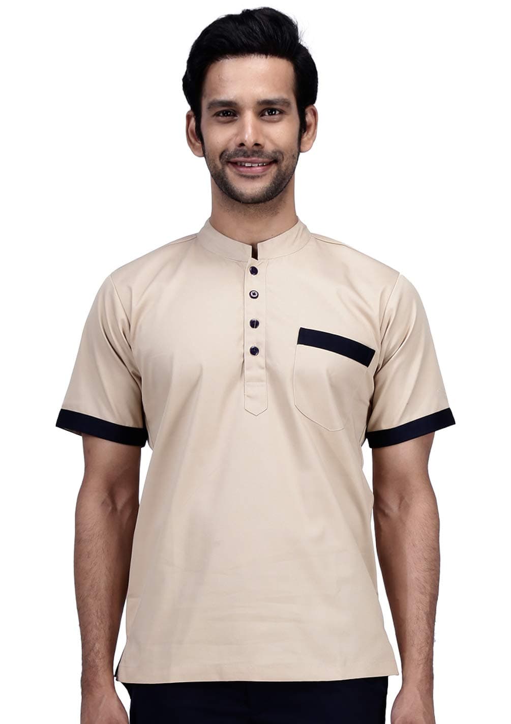 Polyester cotton Mens Support Staff Shirt