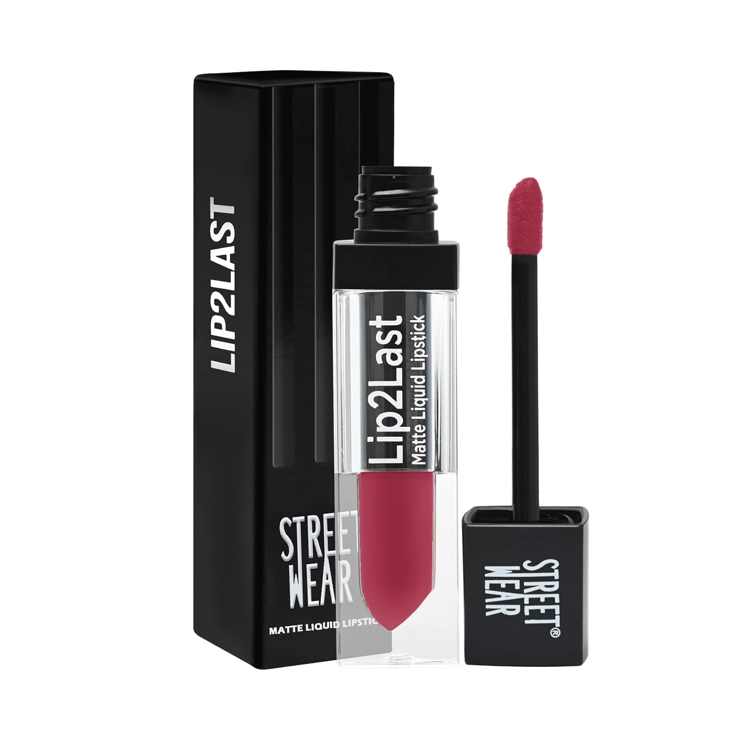 STREET WEAR Lip2Last Matte Liquid Lipstick -Fling Berry (Berry) - 5 ml - Transferproof, Smudgeproof, Mask Friendly, Non-Drying Formula, Enriched With Vitamin E - Lasts AM To PM!