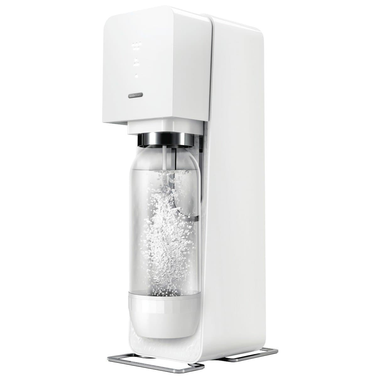 sodastreamSource Sparkling Water Maker Starter Kit with 60 Liter CO2 and 1Liter Bottle, White