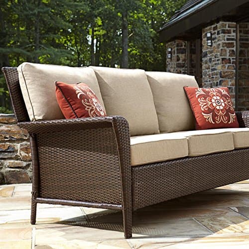 Patio Furniture Sofa Only Outdoor Love Sofa 3 Seats Comfortable
