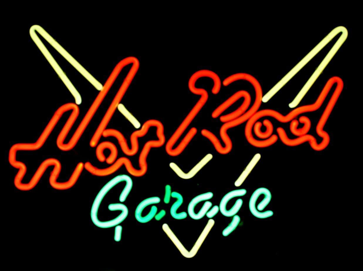 UL Certified Hot Rod Garage Neon Sign 19" Tall X 26" Wide X 3" Deep