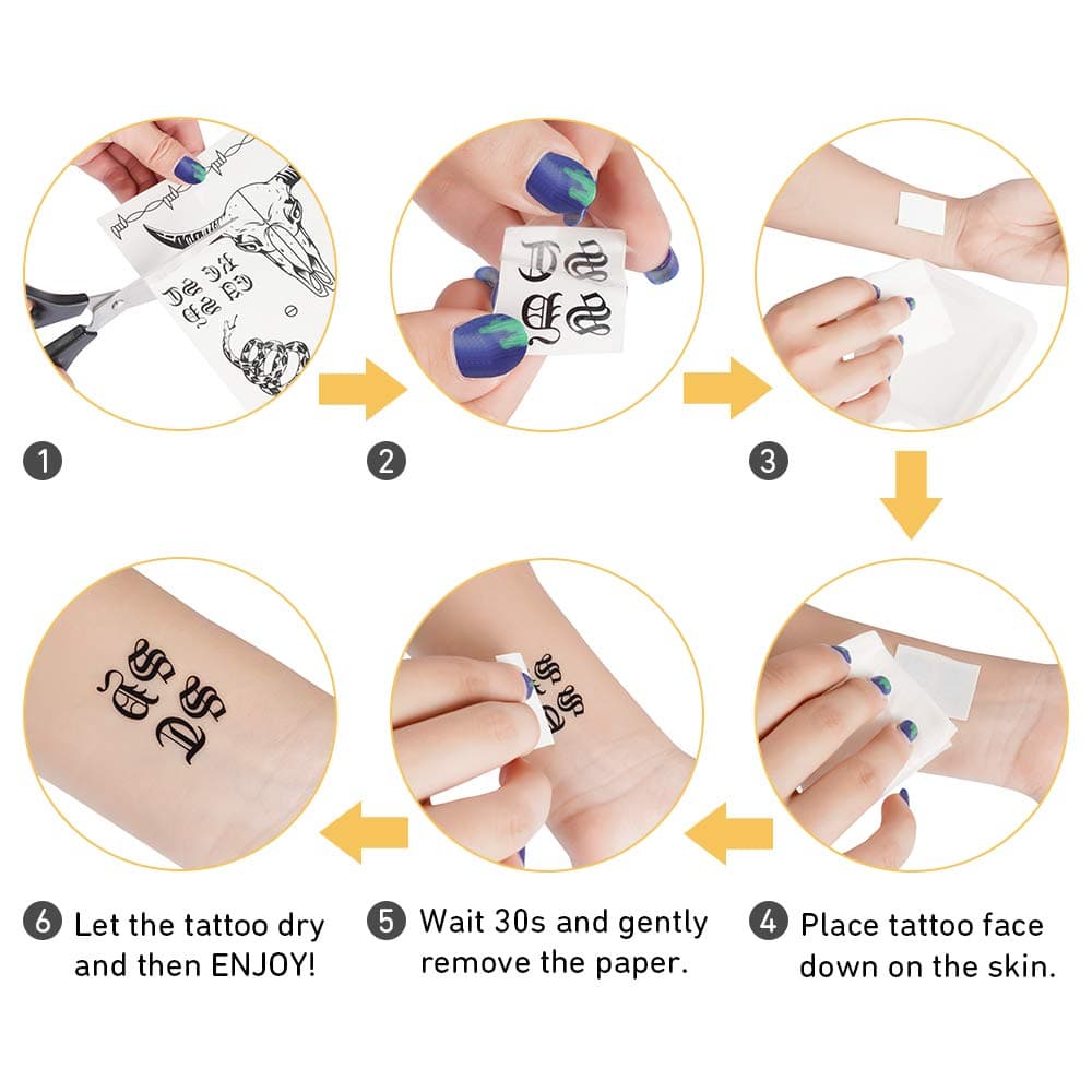 Face Tattoo,Halloween Temporary Tattoos Sticker, Halloween Costume Accessories,Parties Tattoos,5 Sheets Face Neck Hands Arm Tattoos Sticker.