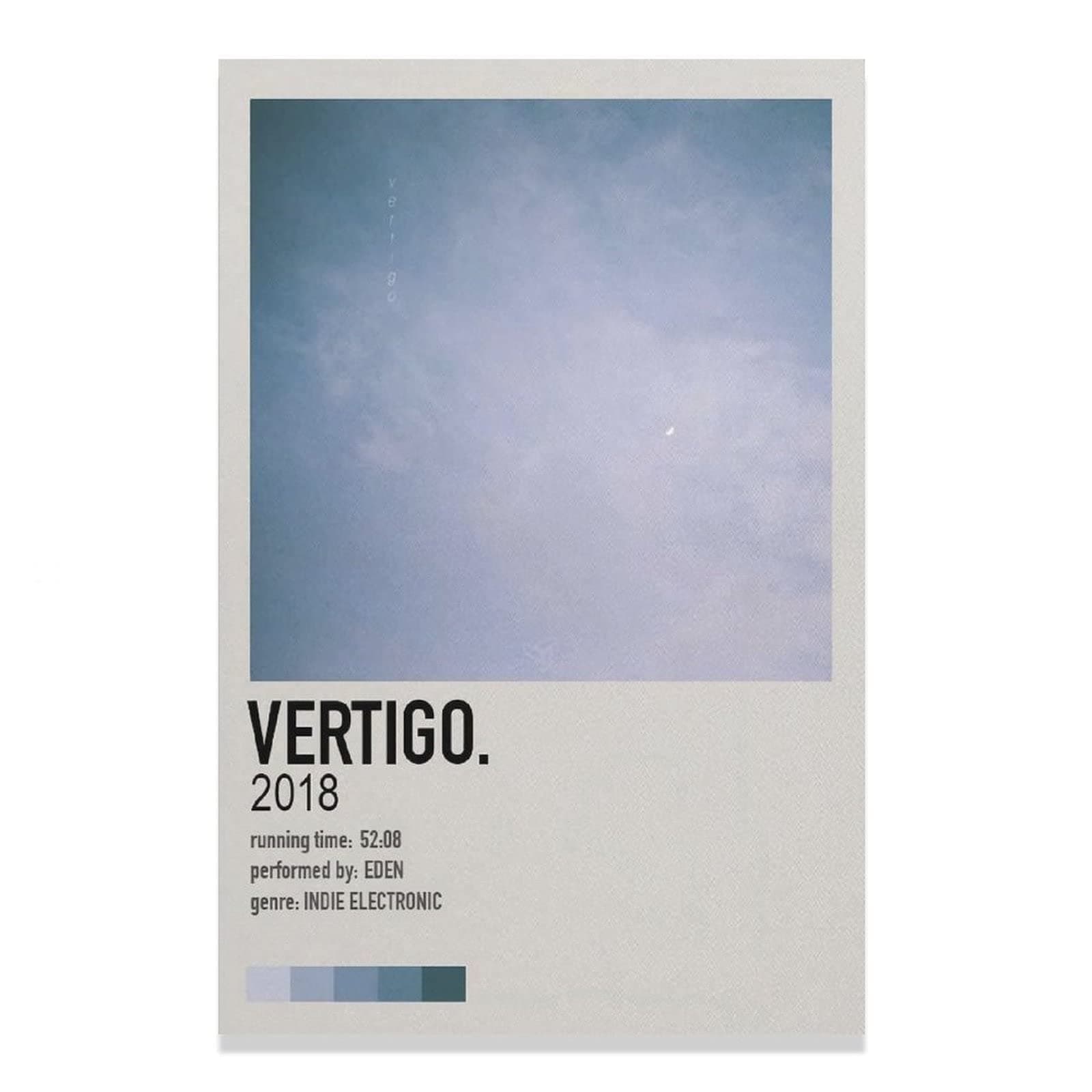 Music Album Vertigo by EDEN Canvas Poster Wall Art Decor Print Picture Paintings for Living Room Bedroom Decoration Unframe-style112×18inch(30×45cm)