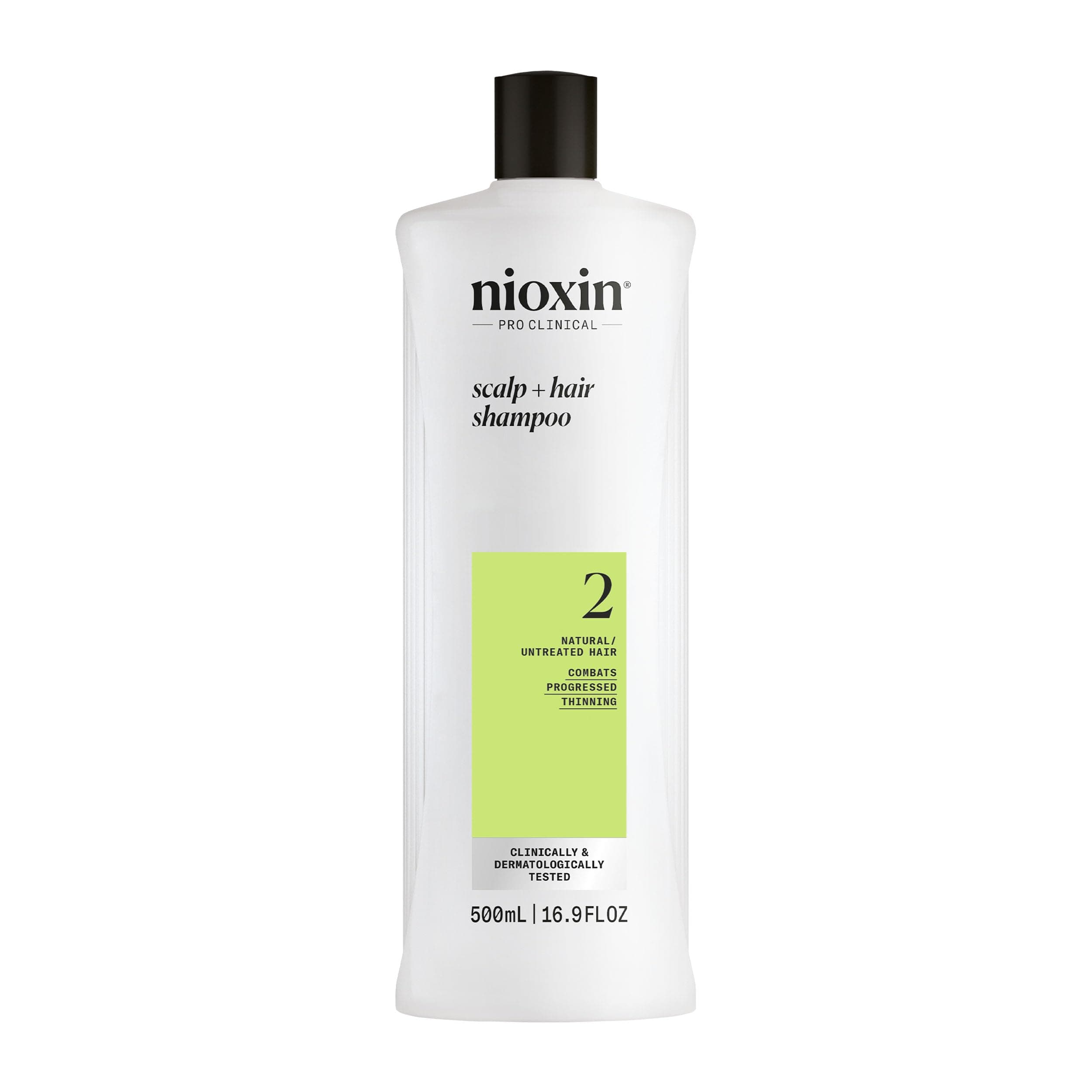 Nioxin Derma Purifying System 2 Cleanser Shampoo (Natural Hair, Progressed Thinning) 500ml/16.9oz