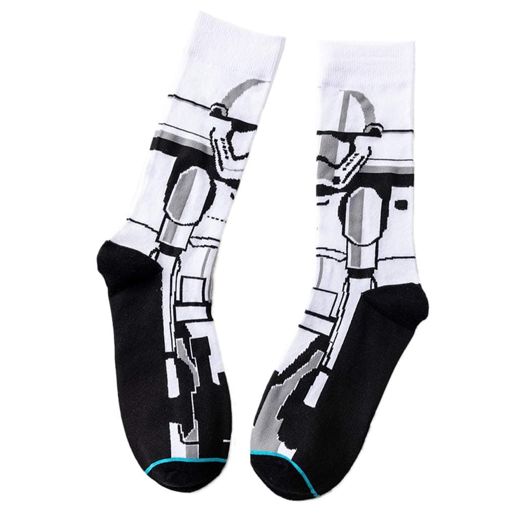 ASWER Men's 12 Pairs Star Wars Sport Cotton Socks Athletic Casual Crew Socks