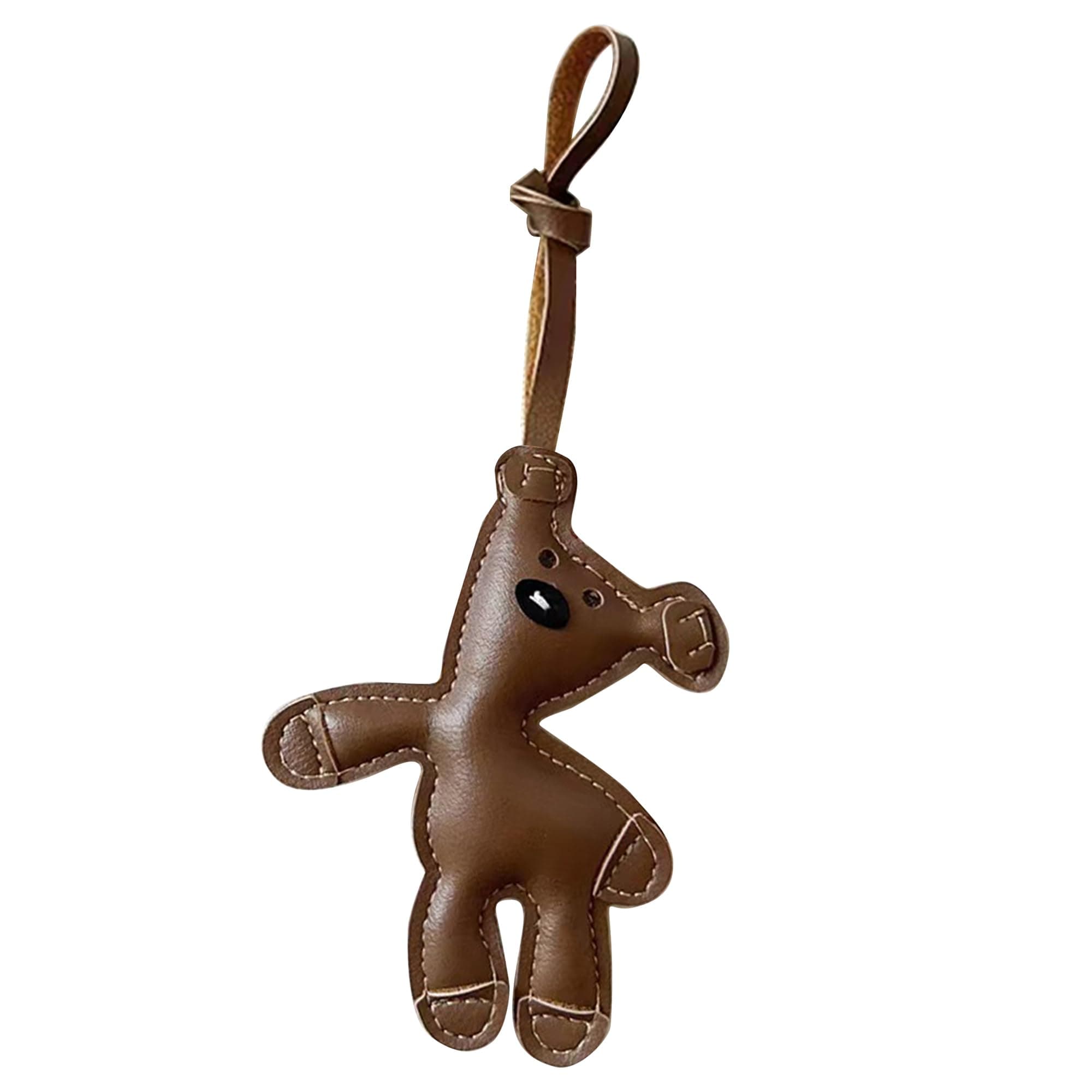 Brown Bear Bag Charm, Cute Bear Charm for Purse Handbags Bag Accessories Car Charms PU Teddy Bears Key Charms