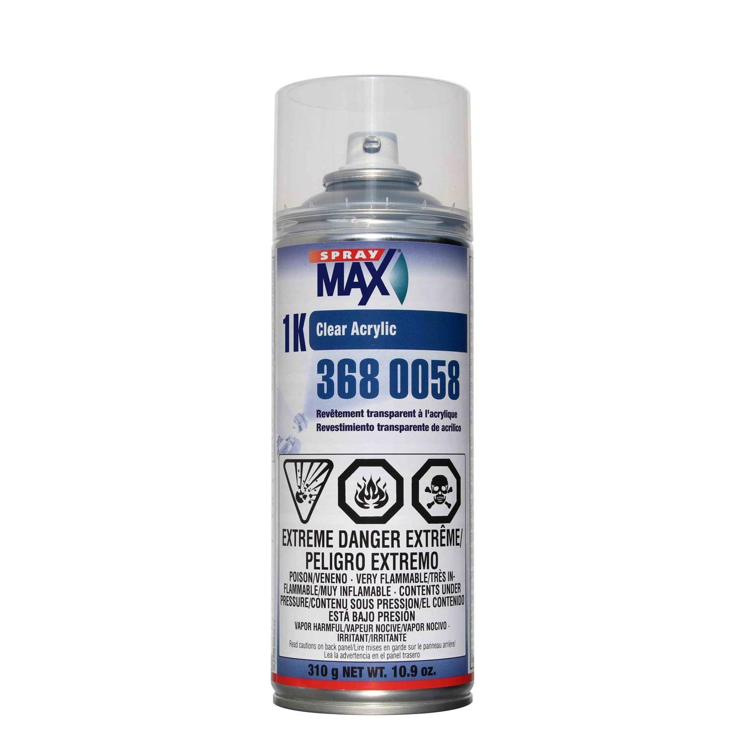Spray Max 10.0 oz Aerosol 1k Acrylic Clearcoat 3680058