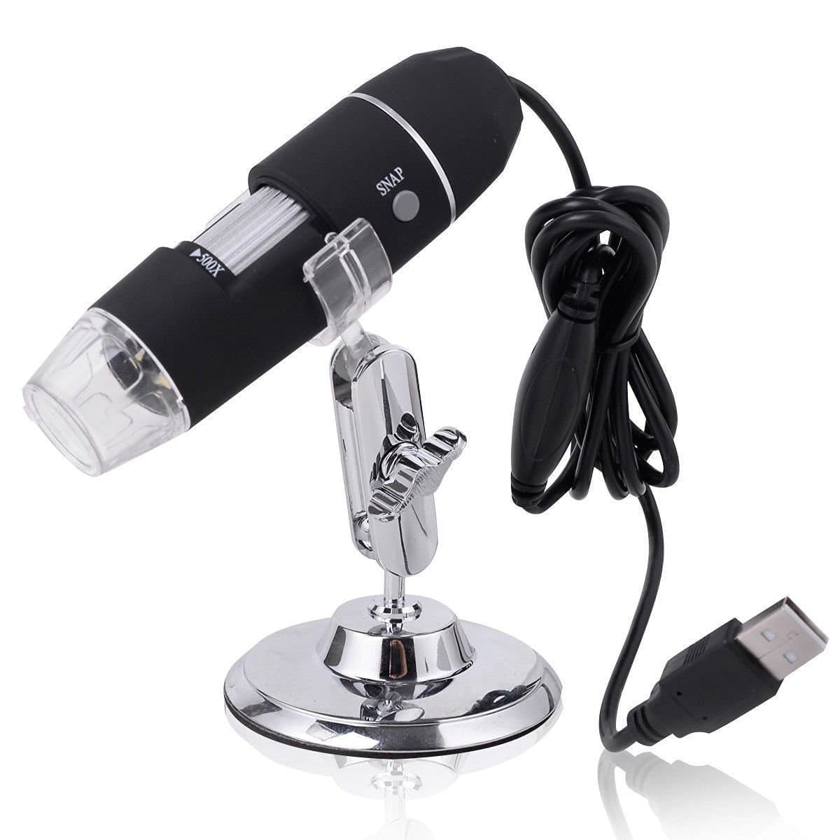 Safstar 50-500X 2MP USB 8 LED Light Digital Microscope Endoscope Video Camera Magnifier