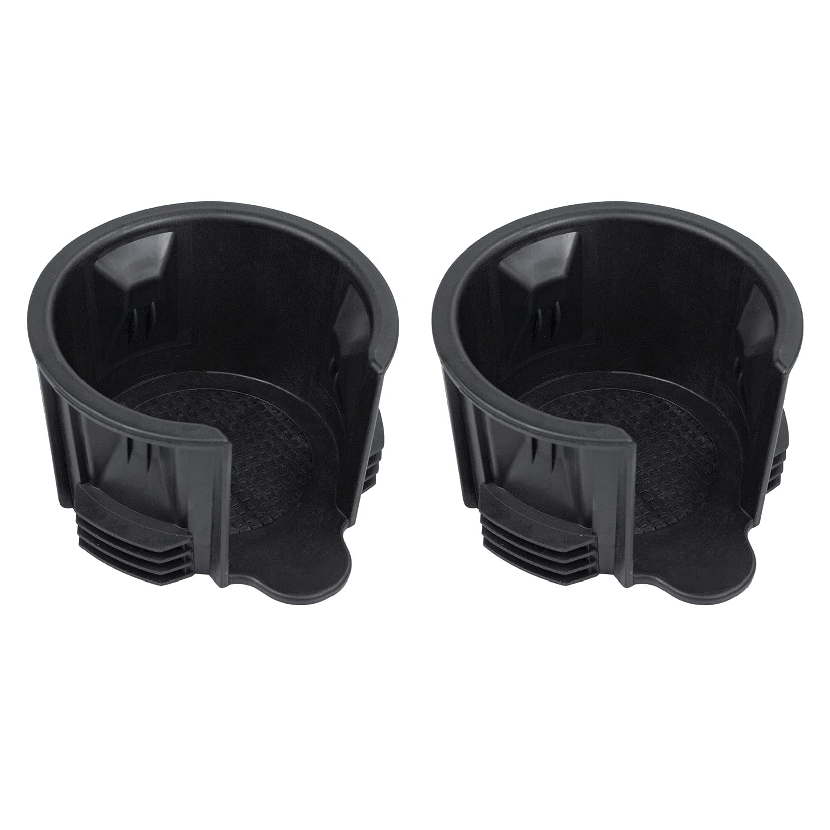 RLB-HILON 2PCS Central Console Cup Holder Insert Compatible with Land Rover Range Rover/Range Rover Sport / LR3 / LR4 LR021330 Black