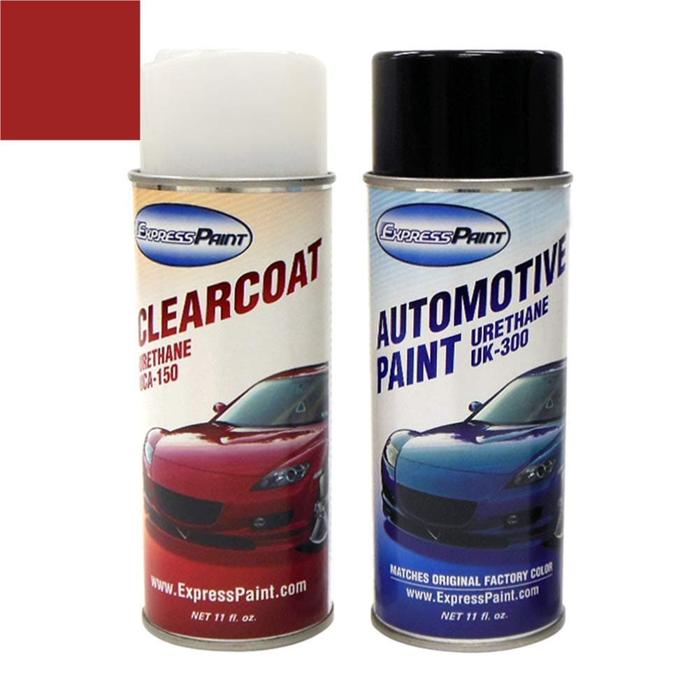 ExpressPaint Aerosol - Automotive Touch-up Paint for Honda Civic - Tango Red Pearl Metallic Clearcoat R-525P - Color + Clearcoat Package