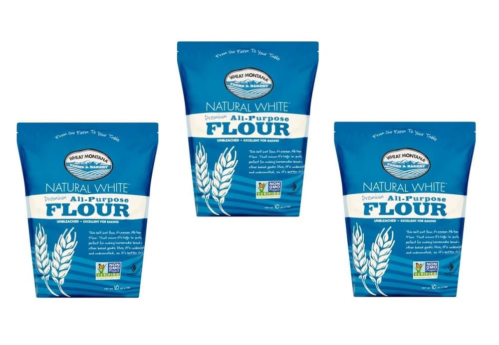 Wheat Montana Farms & Bakery Natural White Premium All-Purpose Flour, 10 lbs (Pack of 3)