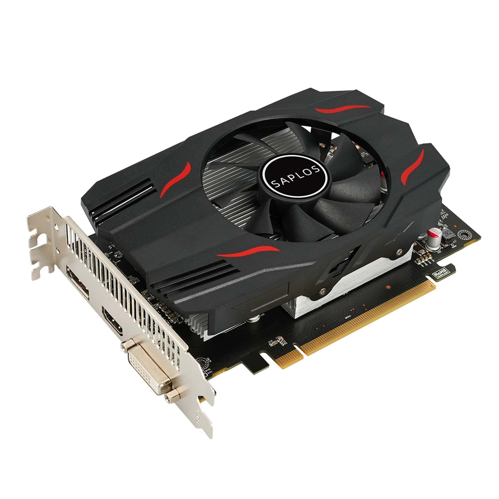 QTHREE AMD Radeon RX 550 Graphics Card,4GB,GDDR5,128-Bit,Desktop Gaming Video Card for PC,PCI Express 3.0 X8,DirectX 12,Computer GPU,DisplayPort,HDMI,DVI-D Dual Link