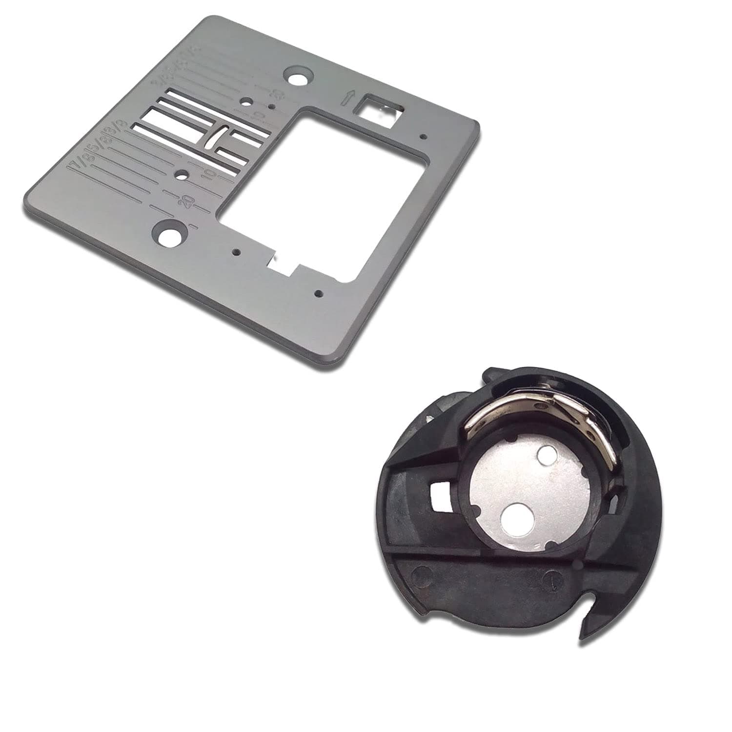 Bequilter Bobbin Case #Q6A0764000 with Needle Throat Plate #416472401 for Singer 3321, 4411 Heavy Duty, 4423 Heavy Duty, 4432, 4452, 5523, 5532 Heavy Duty, 5544