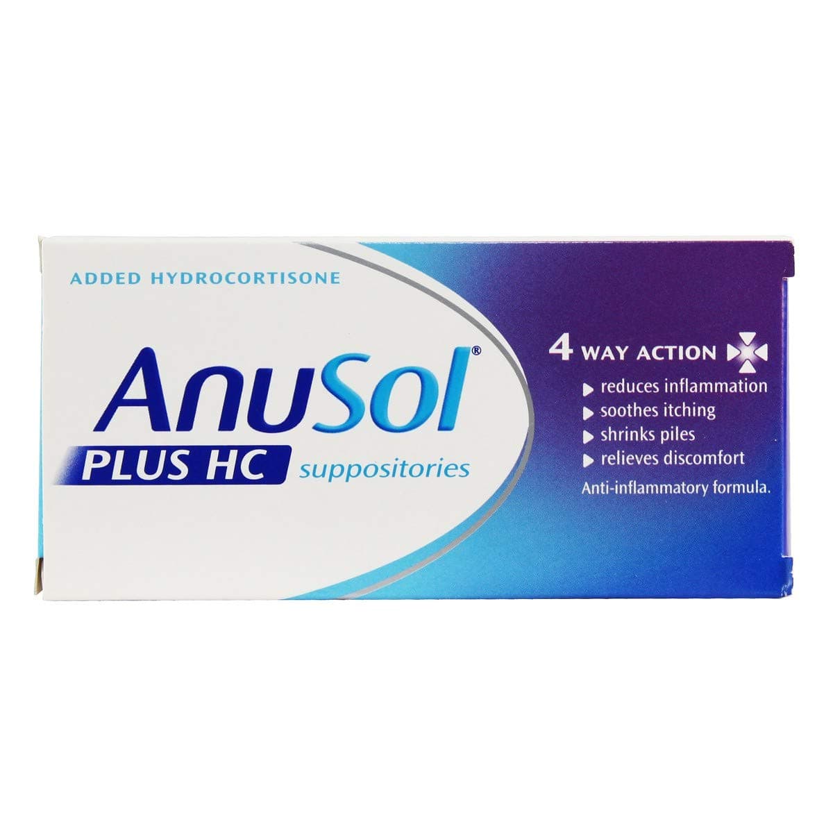 Anusol Plus HC Suppositories 12ea