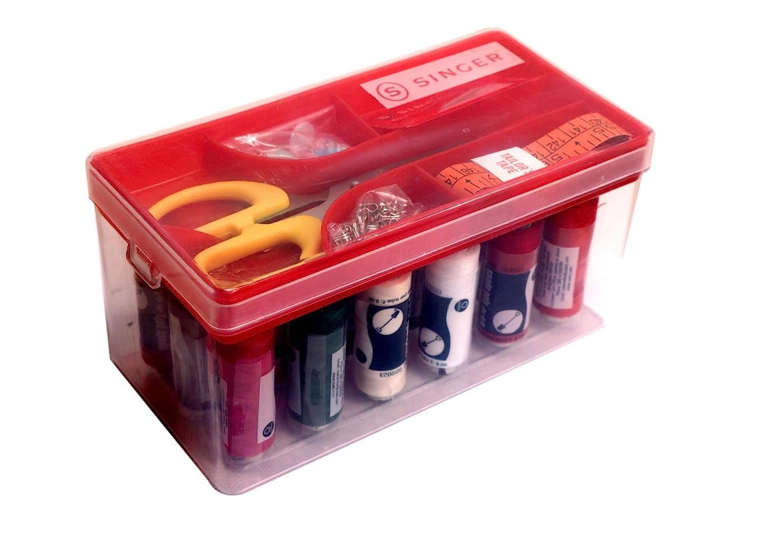 Singer Tailoring Materials - Ideal Sewing Kit Box for Home Use | Premium Thread Box Set with Stitching Items