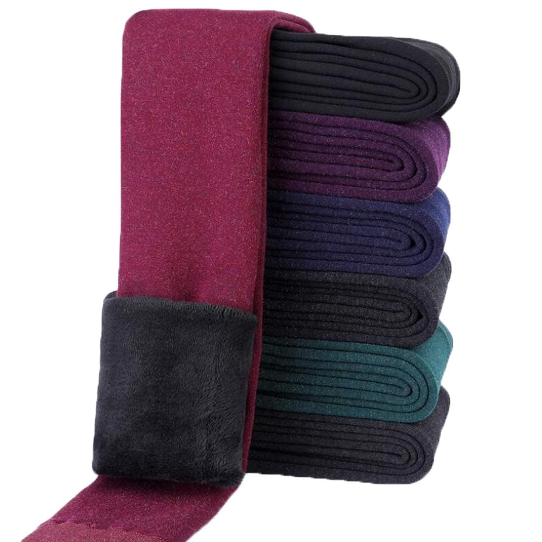 Weigou Winter Girls Leggings Pants Thick Warm Fleece Lined Thermal Stretchy Pants