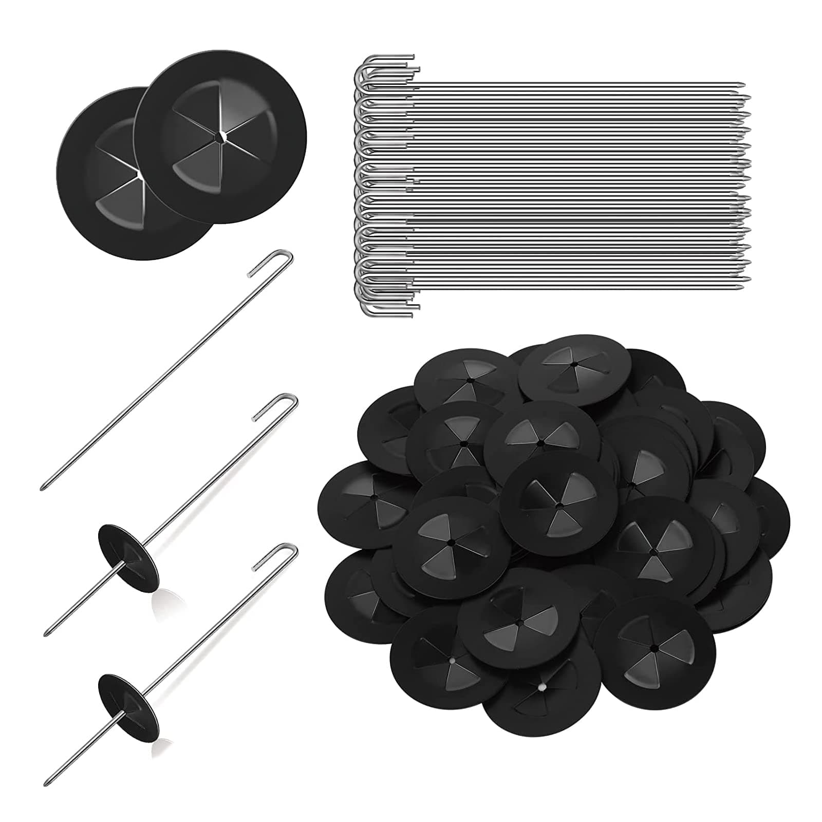 Toolzia50 Packs Solar Panel Guard Clips,Stainless Steel Animal Guard Fastener Clips Solar Panel Guard Roll Kit Stainless Steel Fastener Clips for Solar Panel Bird Wire Pigeon Fence (25 mm)