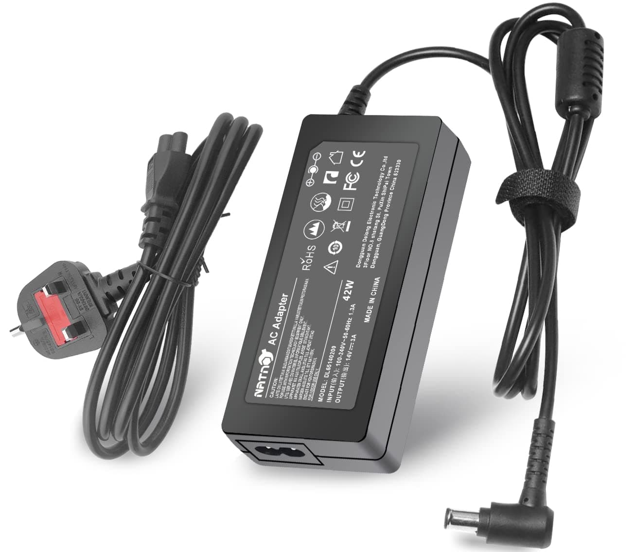 14V 3A AC/DC Adapter Power Cord for Samsung Monitor SyncMaster 15" 17" 18" 19" 20" 22" 23" 24" 27" Screen TFT LED LCD TV S22A300B S22C300H S20A350B S27D360H S27D390H S27D590 SA350 (Tip 6x4.4mm)