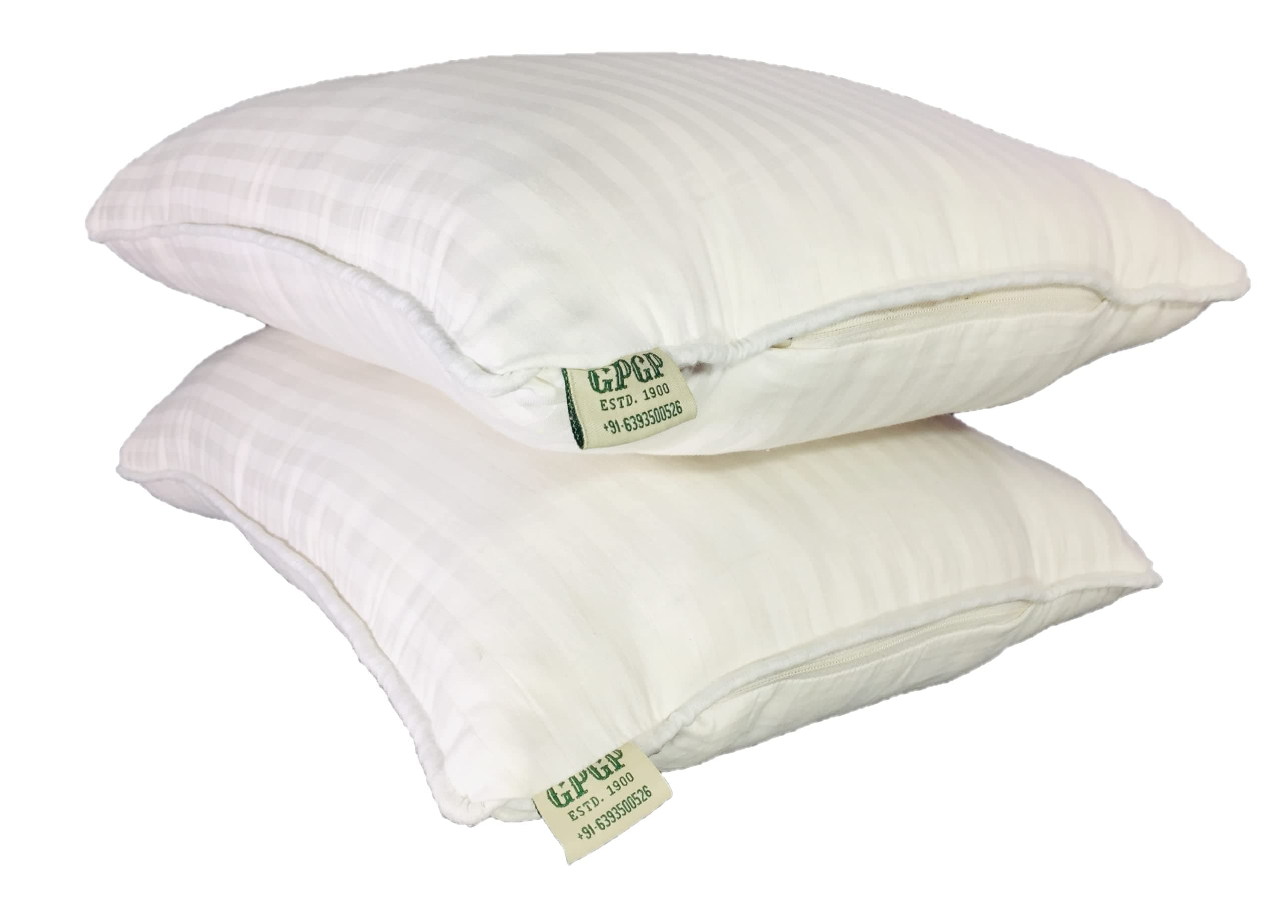 Ilavam Panju Pillows | Semal Cotton Sleeping Pillows | Size: 24 x 16 inch | 100% Organic Desi Kapas | Natural Sleeping Comfort | Set of 2