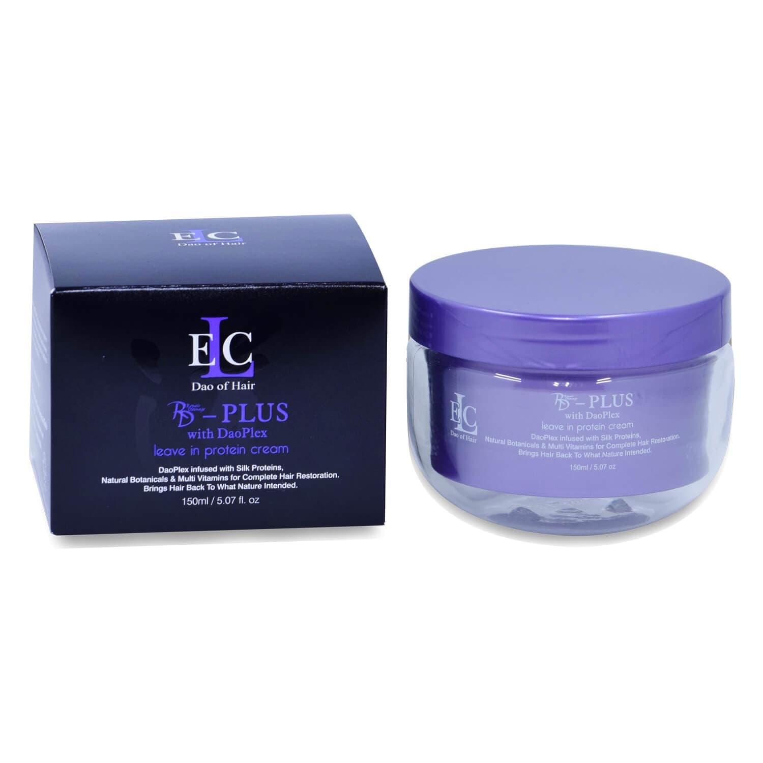 ELC Dao of Hair Protein Cream Plus - Repair Damage Leave-In Treatment - Healing, Smoothing & Color Protection for Colored, Treated Hair - 5oz