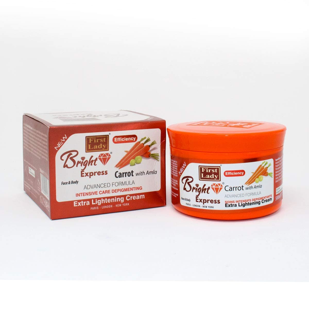 Carrot & Amla Extra Skin Lightening Face & Body Cream 500ml - Efficiency