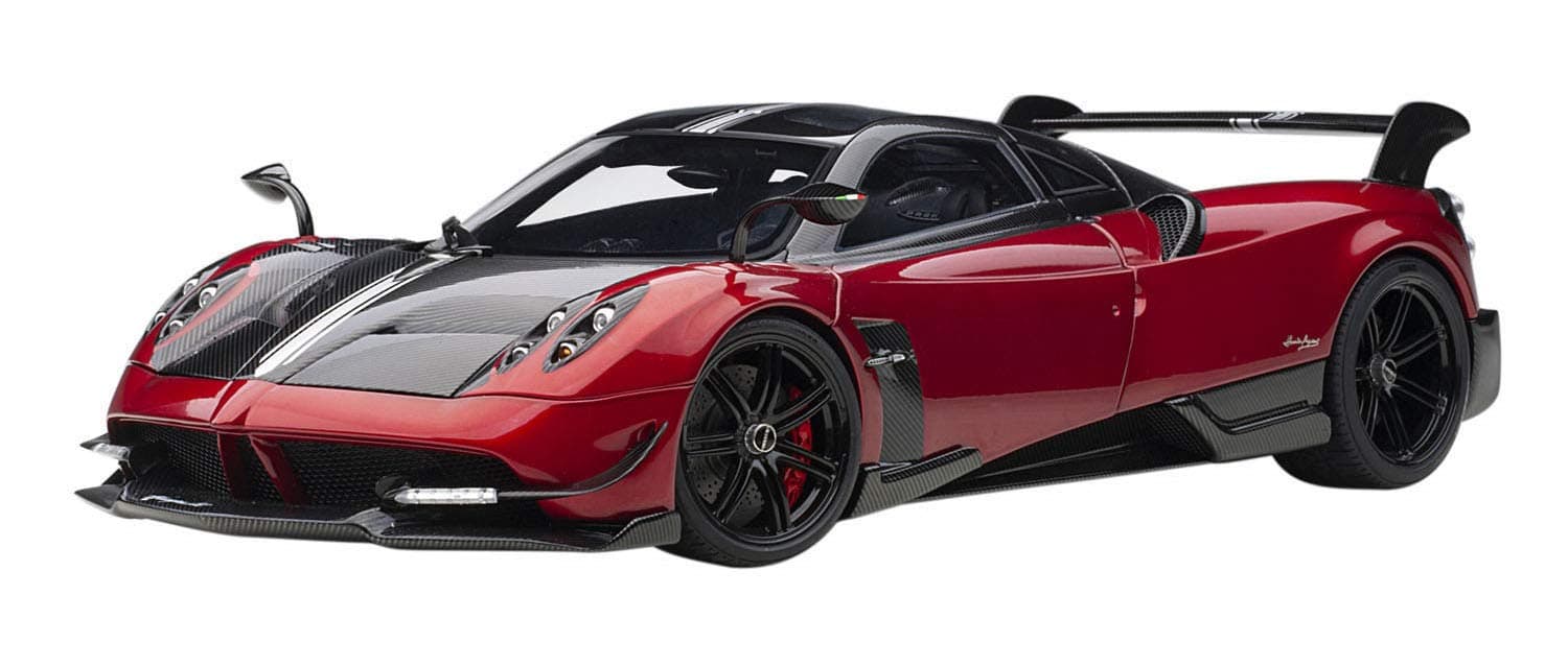 AUTOart 78276 1/18 Pagani Huayra BC Metallic Red/Black Carbon Finished Product