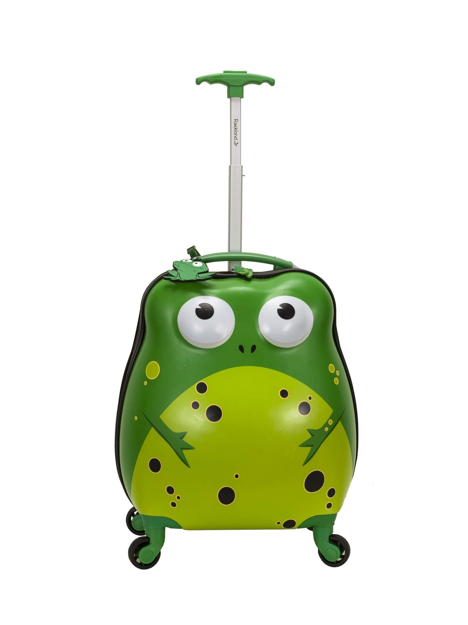Jr. Kids' My First Hardside Spinner Luggage, Expandable, Frog, Carry-On 19-Inch