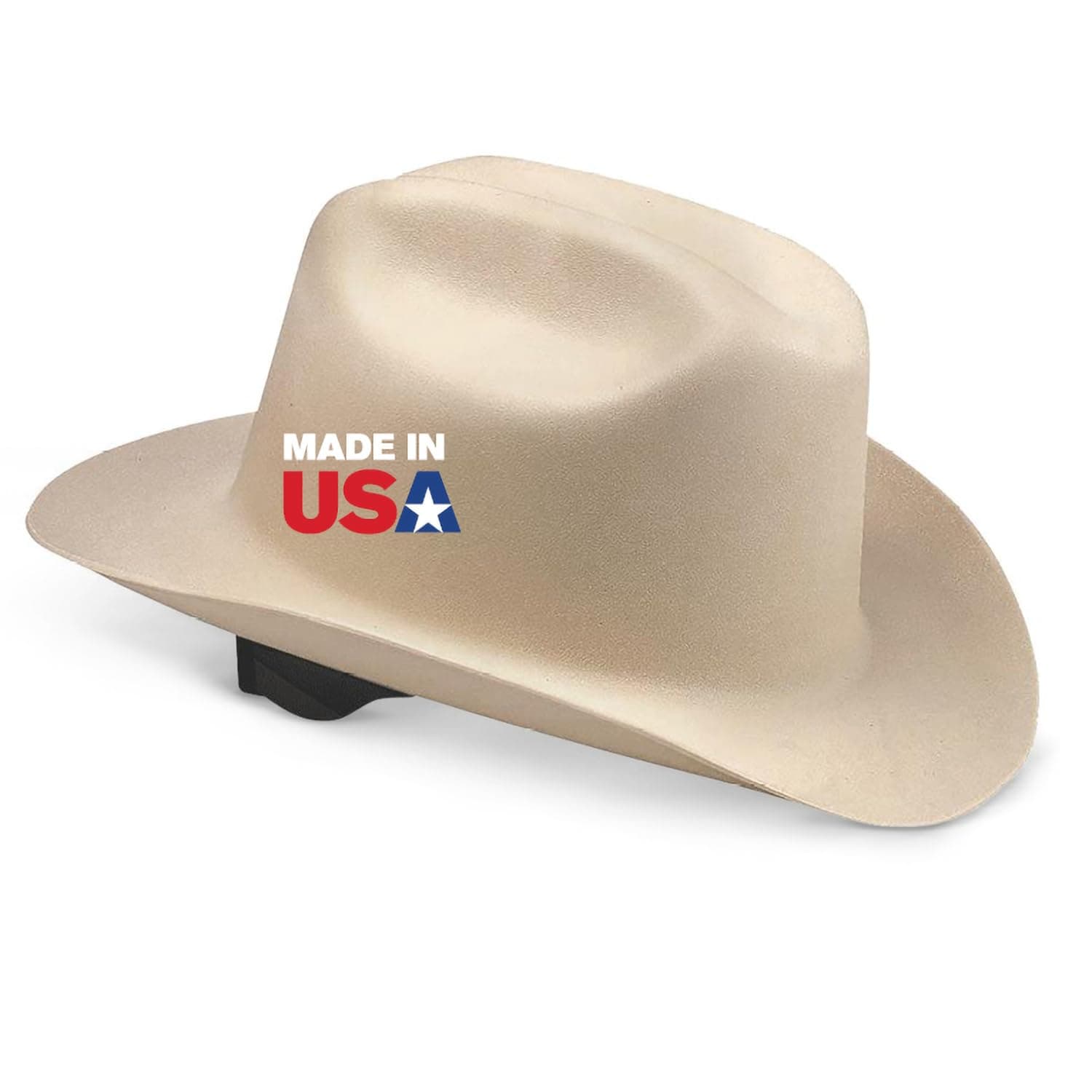 Cowboy Hard Hat - Non-Vented, Full Brim, 4-Point Ratchet Suspension Safety Helmet for Men & Women - ANSI Z89.1 Class E & OSHA Compliant - Made in USA