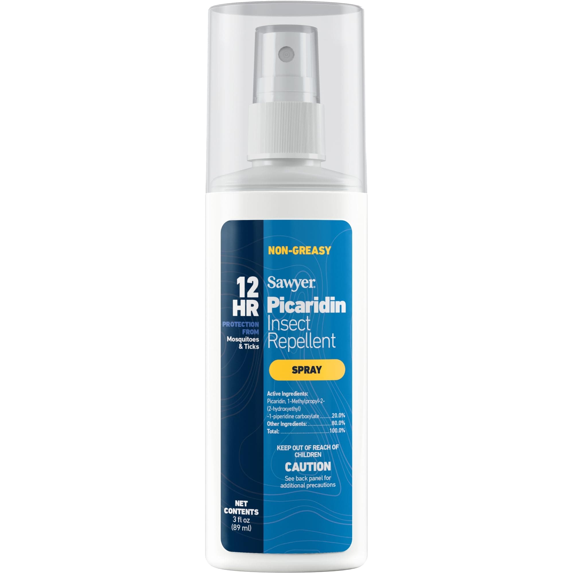 Sawyer Products SP543 Premium Insect Repellent with 20% Picaridin, Pump Spray, 3-Ounce, Clear