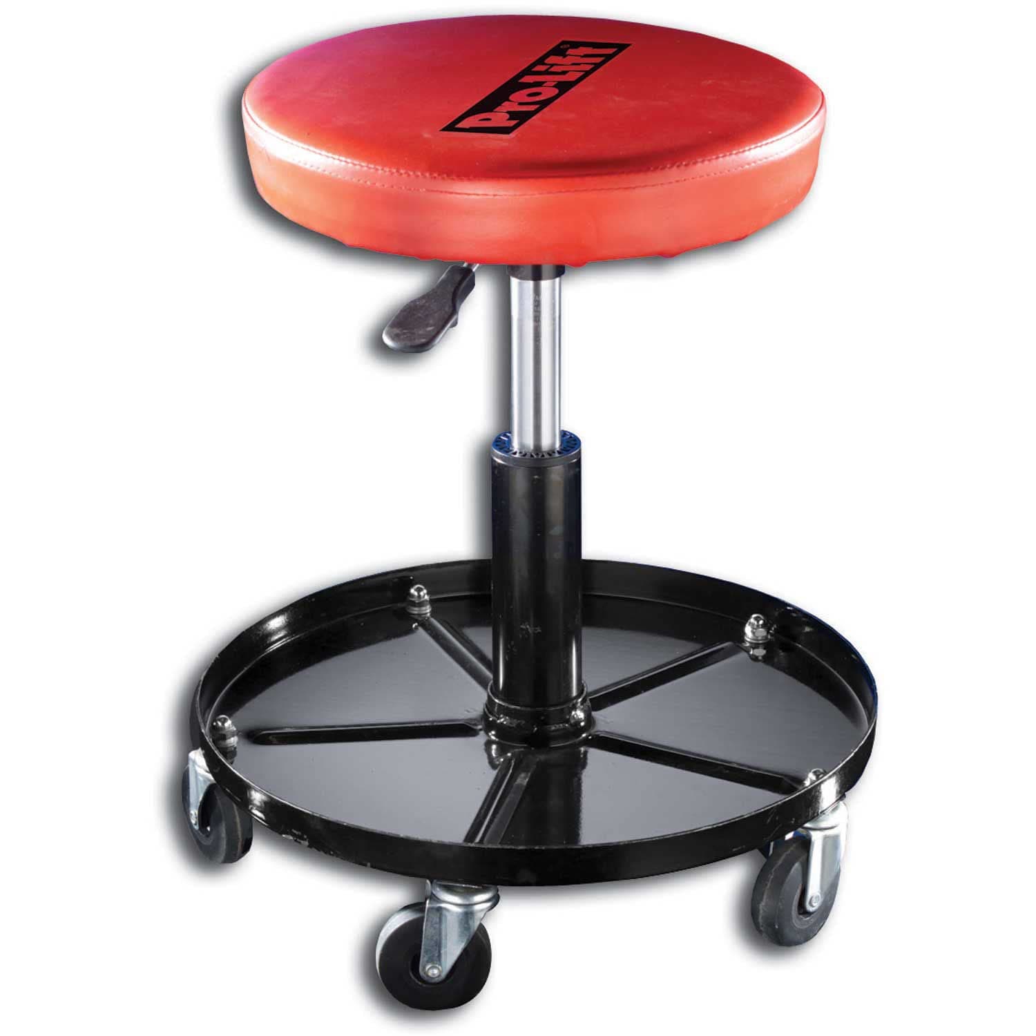Pro-Lift C-3001 Pneumatic Chair with 300 lbs Capacity – Black / Red