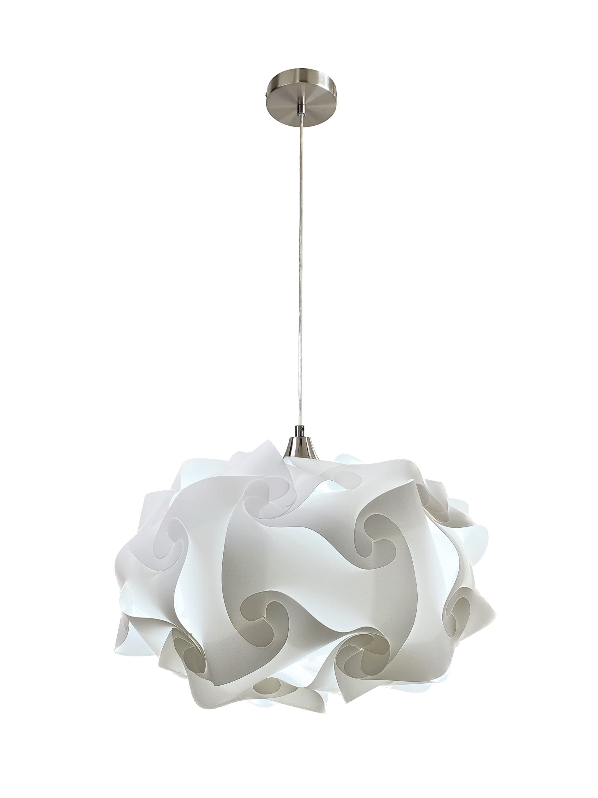 PP4L01 Cloud Light Contemporary Pendant, White, Large