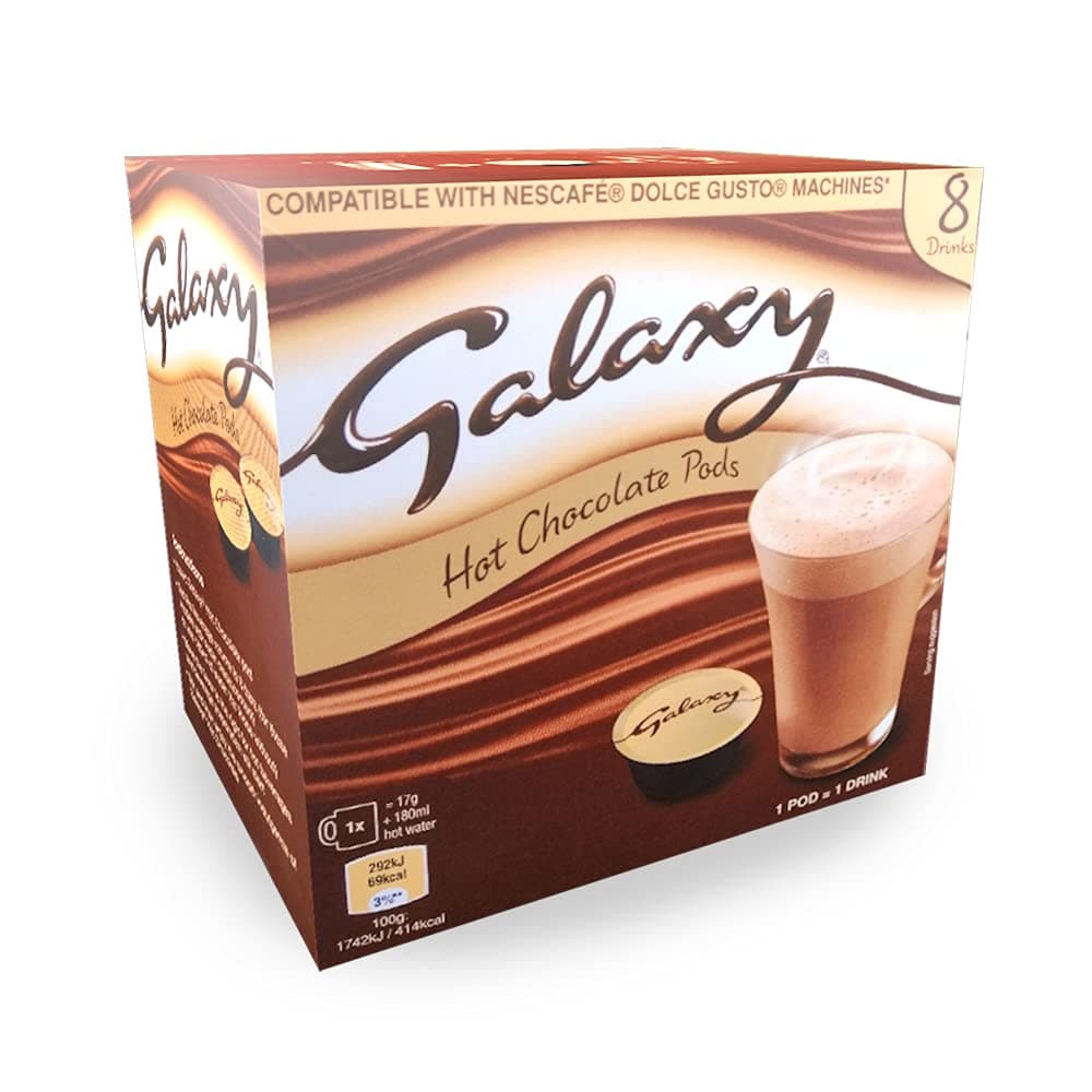 Galaxy Nescafe Dolce Gusto fo Galaxy Hot Chocolate Pods, 8 Drinks